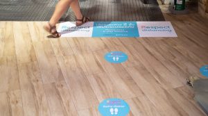 Custom floor graphics vinyl