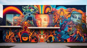 Outdoor wall graphics