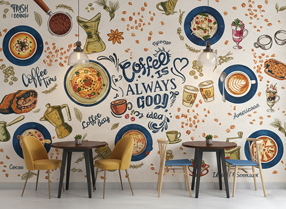 Restaurant and Cafe Wall Murals