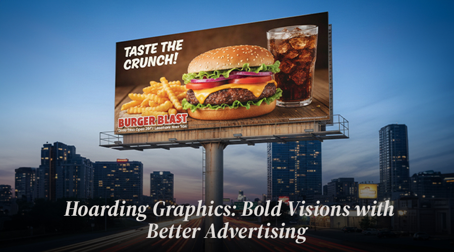 Outdoor Advertising with Modern Hoarding Graphics & Creative Display Solutions