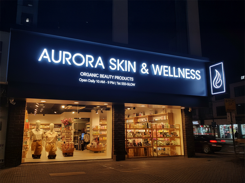 Retail Glow Signage
