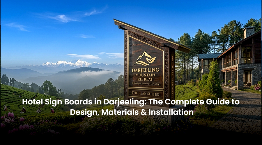 Hotel Sign Board in Darjeeling
