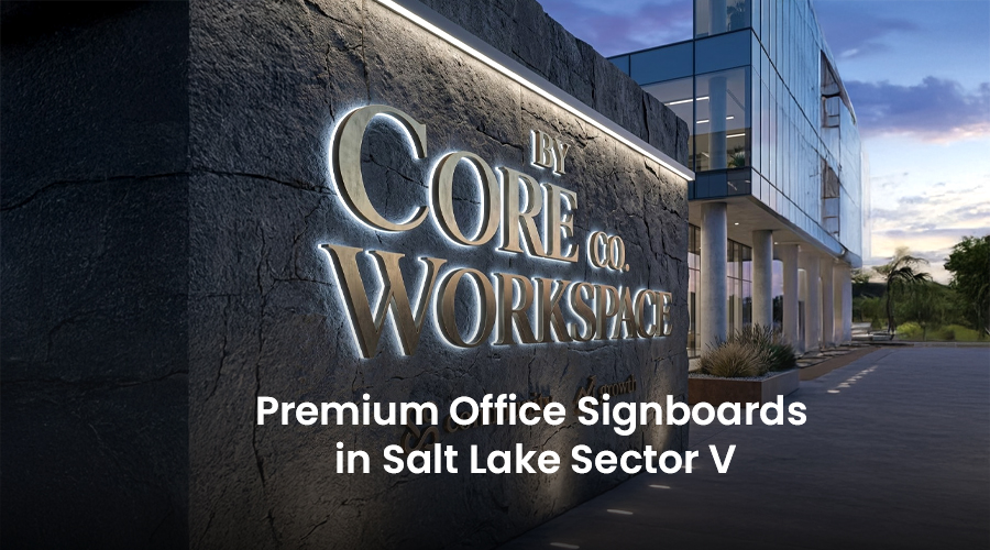 Office signboards in Salt Lake Sector V