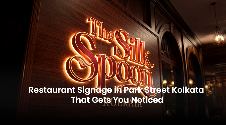 custom restaurant signboard park street