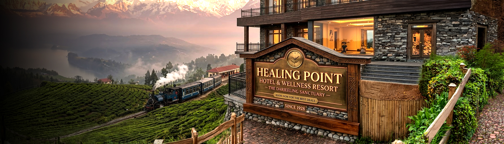 Hotel Sign Board Installation in Darjeeling