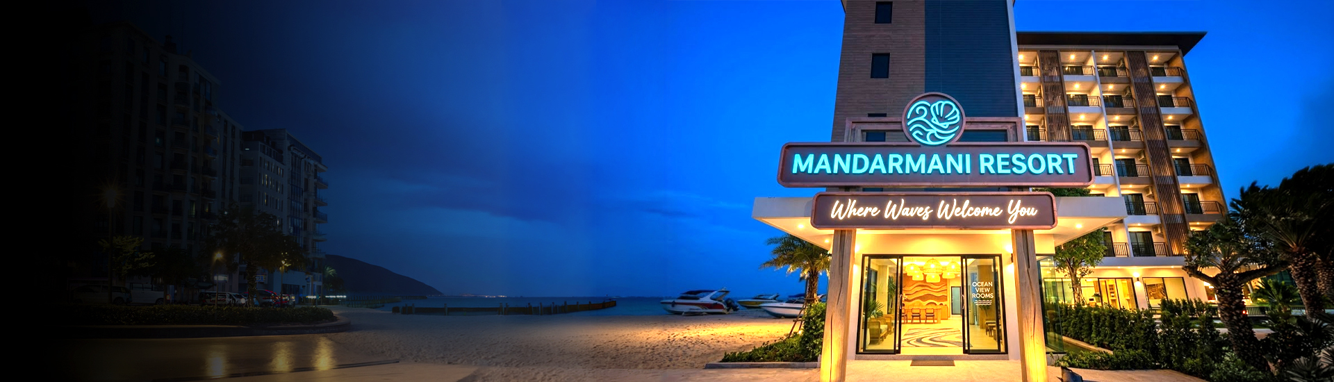 custom Hotel Sign Board Mandarmani