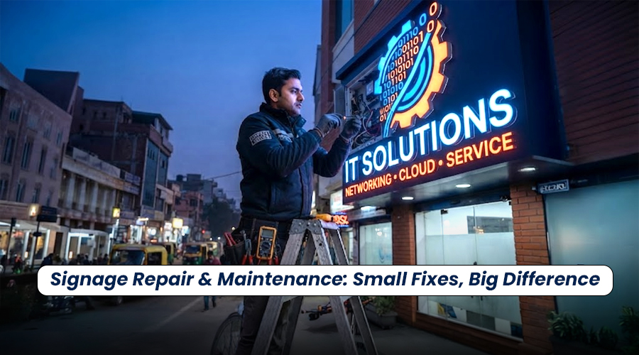 Signboard repair