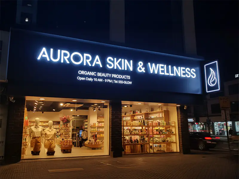 Retail Glow Signage