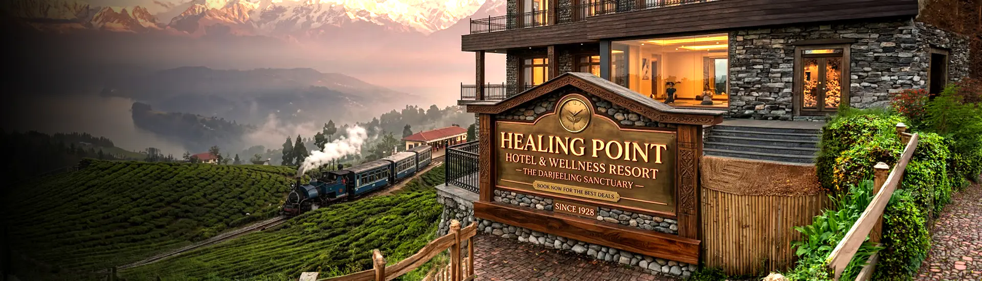 Hotel Sign Board Installation in Darjeeling